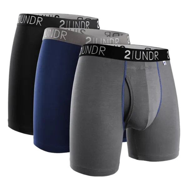 2UNDR 3 Pack - Swing Shift Boxer Brief SOLIDS