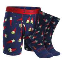 2UNDR SS Boxer Brief/Sock Pack - Gnomes