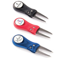 Custom Logo Golf Divot Tool with Epoxy Ball Marker