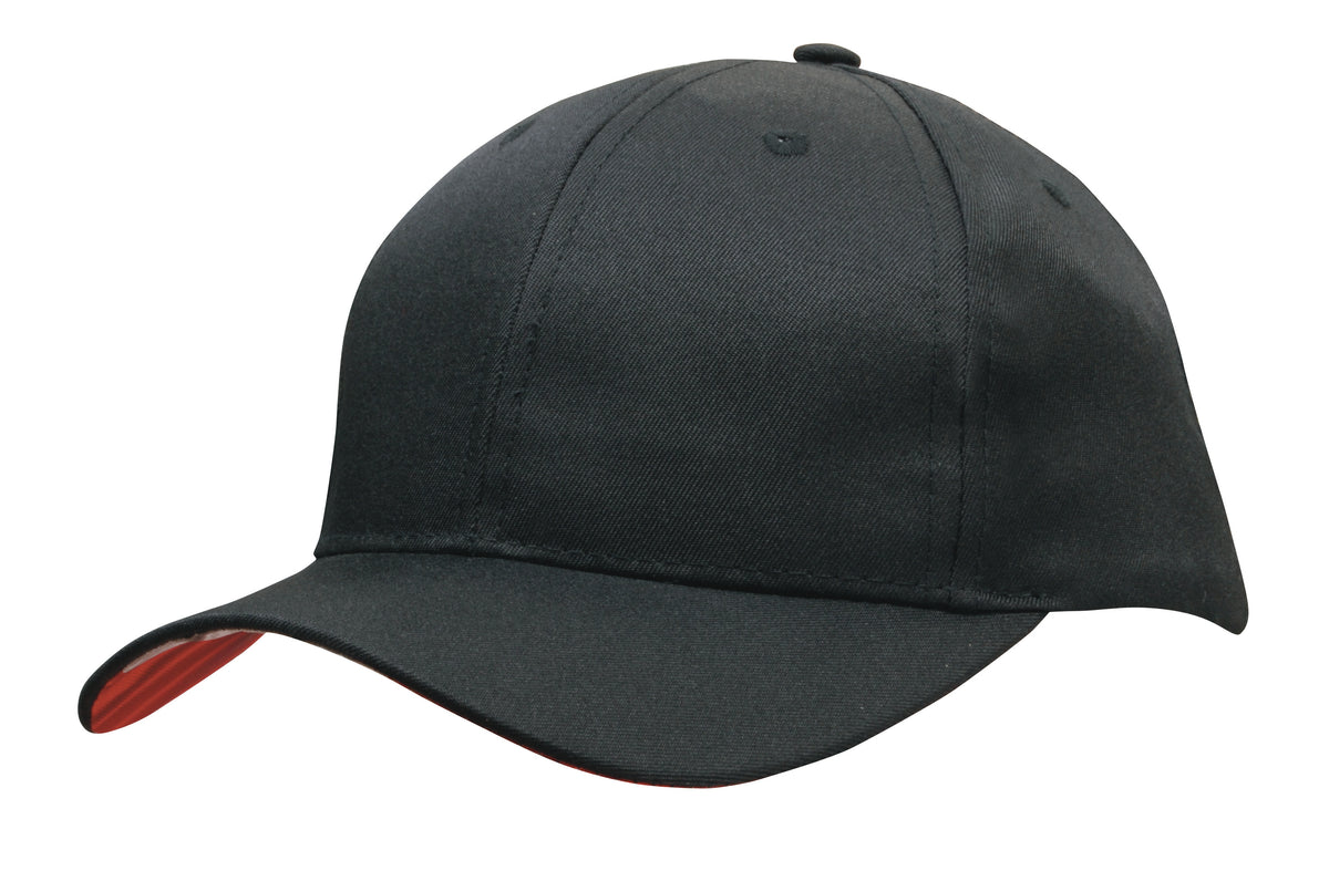 Custom Logo Headwear Canada Breathable Poly Twill fabric with Sublimated Canadian flag underpeak