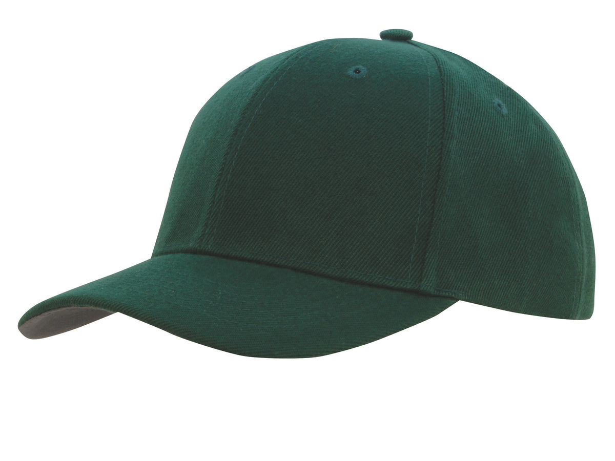 Custom Logo Headwear Canada Premium American Twill with Contrast Peak Under