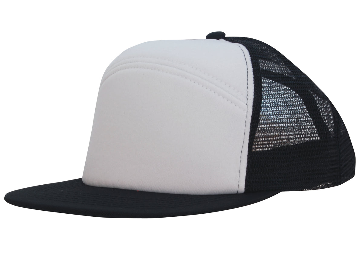 Custom Logo Headwear Canada Foam Front A Frame Cap with Mesh Back