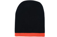 Custom Logo Headwear Canada Two Tone Cable Knit Beanie - Toque