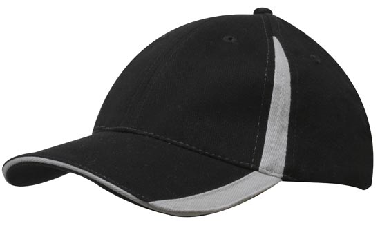 Custom Logo Headwear Canada Brushed Heavy Cotton with Inserts on the Peak & Crown