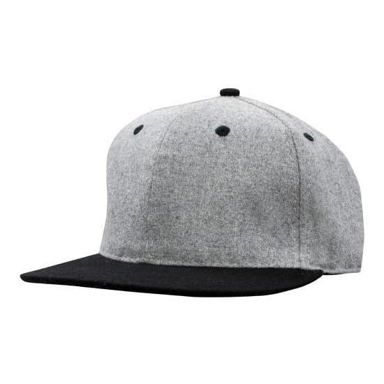 Custom Logo Headwear Canada Grey Marle Flannel with Snap Back Pro Styling