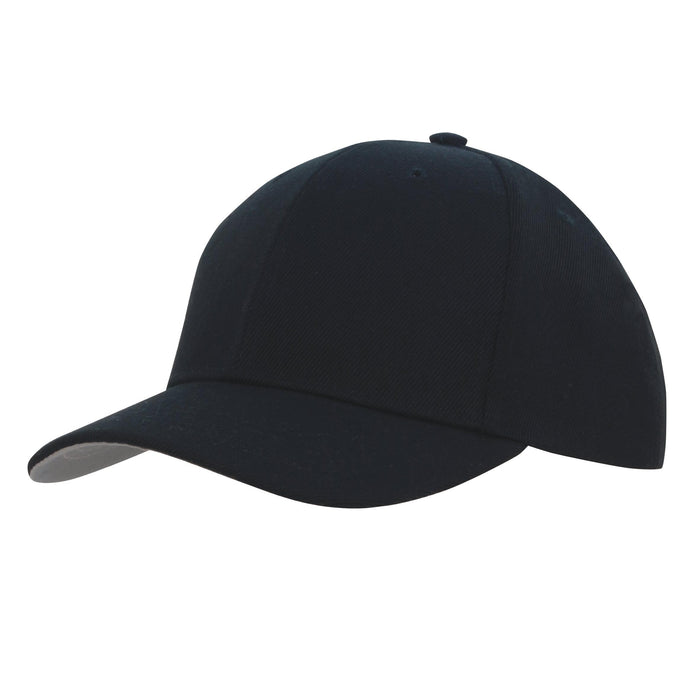 Custom Logo Headwear Canada Premium American Twill with Contrast Peak Under