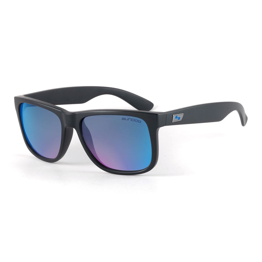 Sundog ACE Matte Black/Grey Lt. Blue Mirror Lens Sunglasses