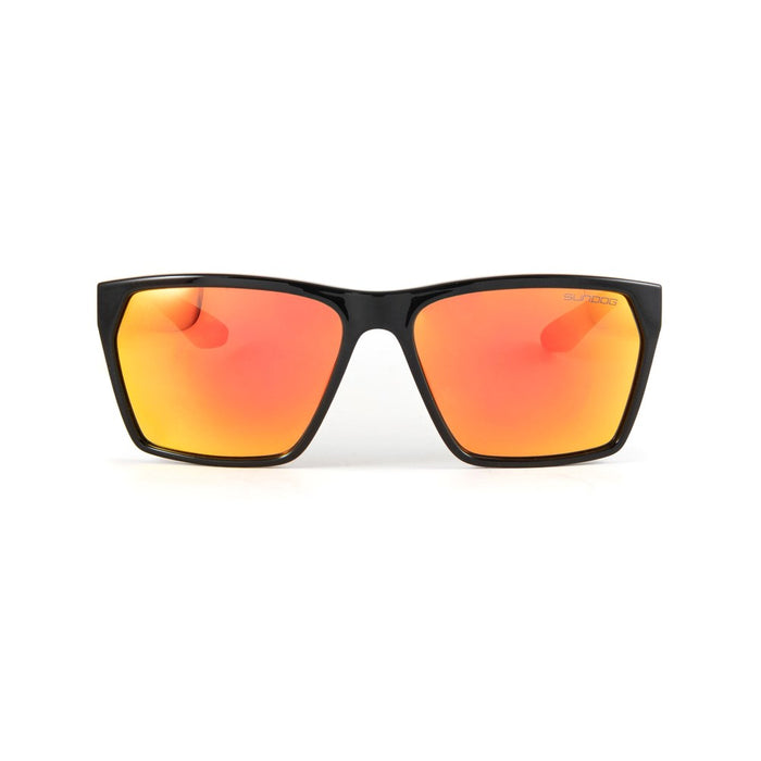 Sundog PROPEL Shiny Black/Brown-Orange RVO Polarized Lens Sunglasses