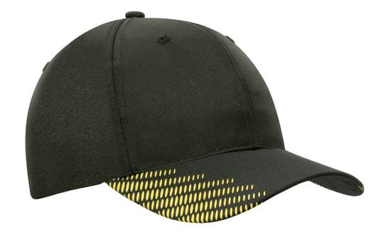 Custom Logo Headwear Canada Breathable Poly Twill with Peak Flash Print