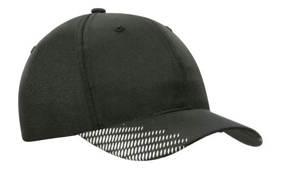 Custom Logo Headwear Canada Breathable Poly Twill with Peak Flash Print