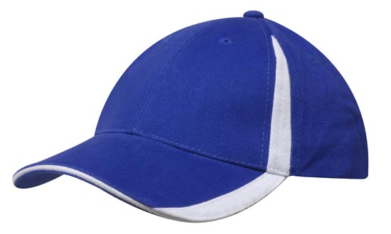 Custom Logo Headwear Canada Brushed Heavy Cotton with Inserts on the Peak & Crown