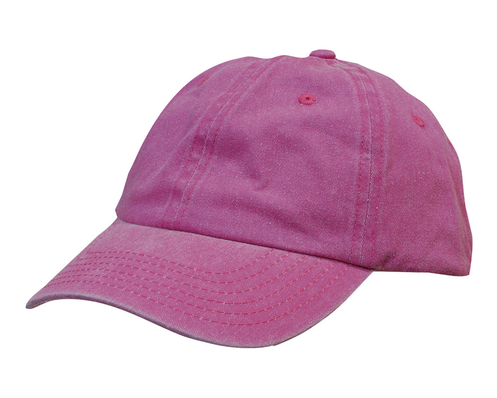 Custom Logo Headwear Canada Enzyme Washed Pigment Dyed Cotton Twill Cap