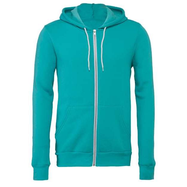 Unisex Sponge Fleece Full-Zip Hoodie Sweatshirt