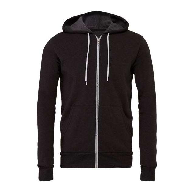 Unisex Sponge Fleece Full-Zip Hoodie Sweatshirt