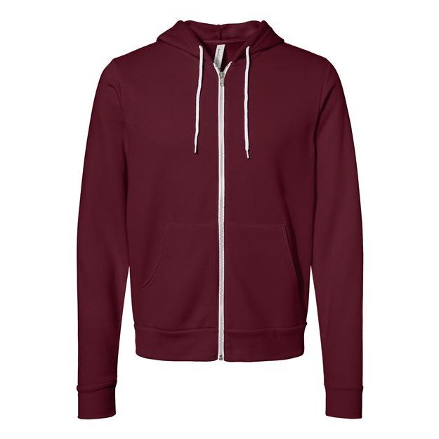 Unisex Sponge Fleece Full-Zip Hoodie Sweatshirt