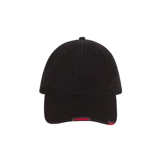 Custom Logo Headwear Canada WASHED CHINO TWILL WITH DISTRESSED VISOR