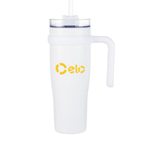 Custom Logo Aralia Tumbler w/Handle & Straw Lid - 30oz