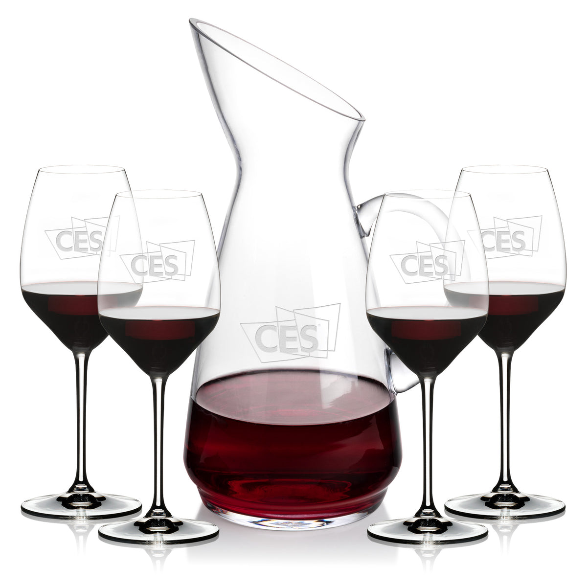 Custom Logo Taroni Carafe & RIEDEL Extreme Wine