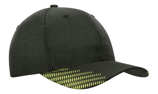 Custom Logo Headwear Canada Breathable Poly Twill with Peak Flash Print