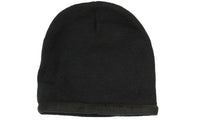Custom Logo Headwear Canada Roll Down Acrylic & Polar Fleece Beanie - Toque