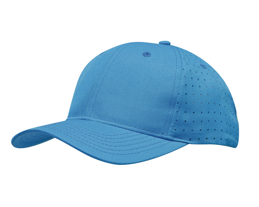 Custom Logo Headwear Canada Breathable Poly Twill with circle perforations