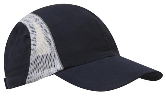 Custom Logo Headwear Canada Micro Fibre & Mesh Sports Cap with Reflective Trim