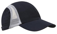 Custom Logo Headwear Canada Micro Fibre & Mesh Sports Cap with Reflective Trim