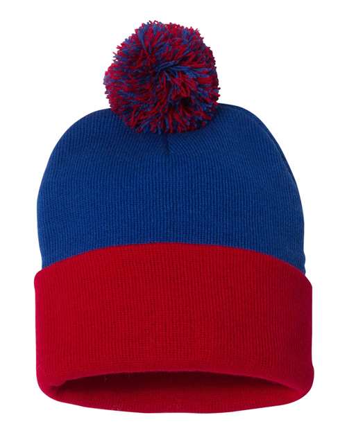 Custom Logo Pom-Pom Cuffed Beanie Toque