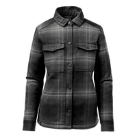 Custom Logo Stormtech Women's Highland Sherpa Lined Plaid Jacket
