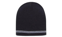 Custom Logo Headwear Canada Skull Acrylic Beanie - Toque with Stripes