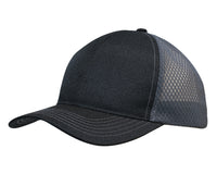 Custom Logo Headwear Canada Breathable poly twill with honeycomb mesh