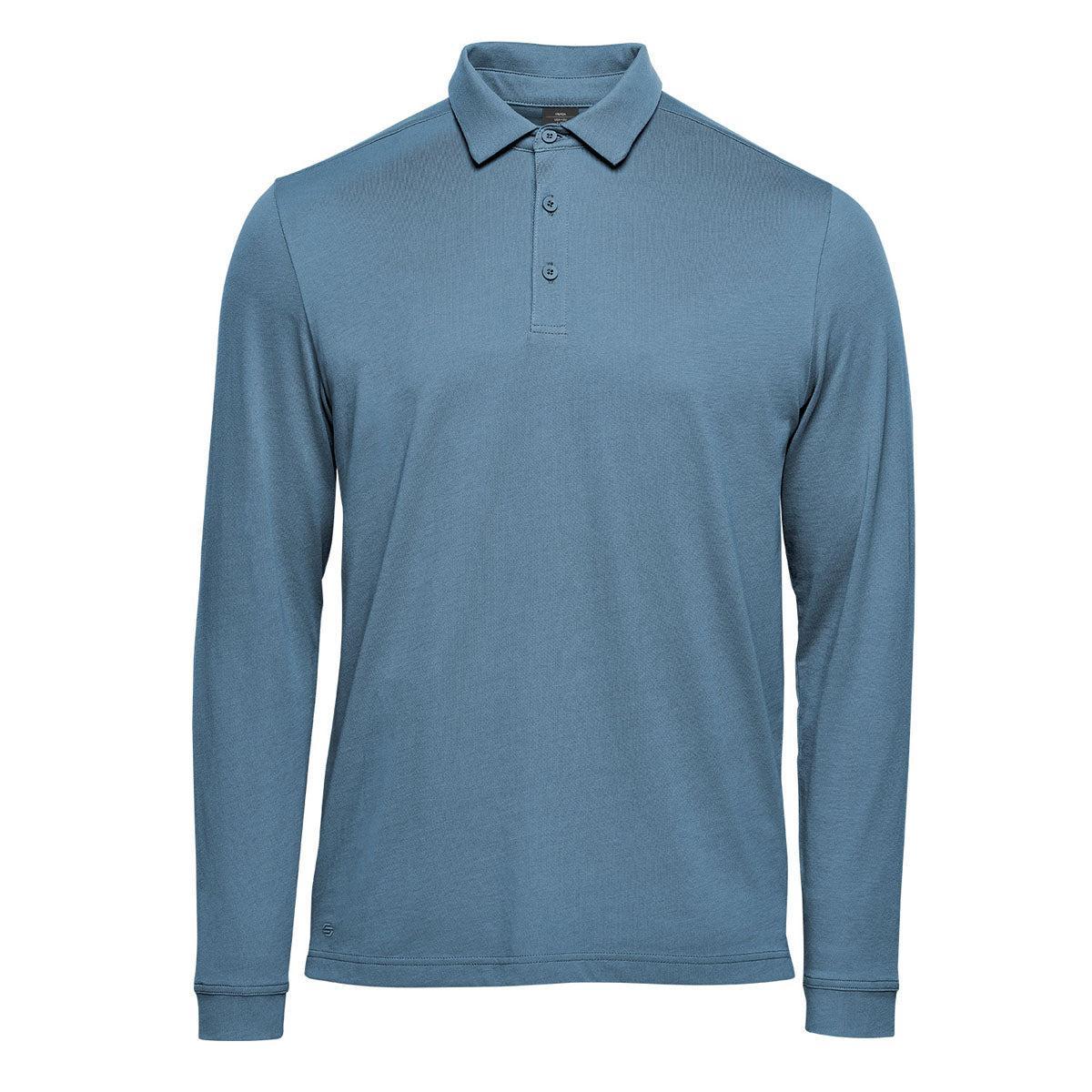 Custom Logo Stormtech Men's Nevada L/S Micro Pique Polo