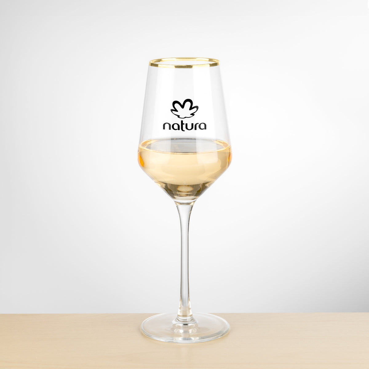 Custom Logo Tucson Gold Rim Wine - Imprinted