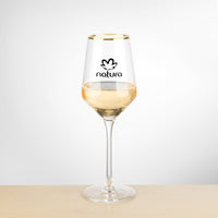 Custom Logo Tucson Gold Rim Wine - Imprinted
