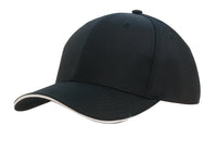 Custom Logo Headwear Canada Sports Ripstop Cap with Sandwich Trim