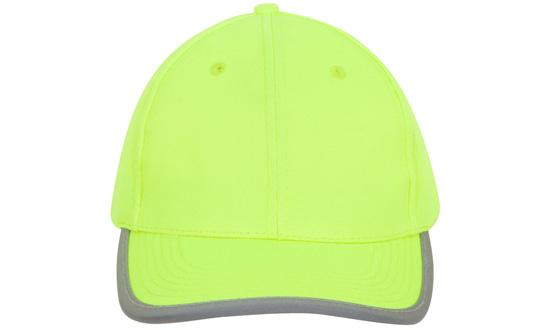 Custom Logo Headwear Canada Luminescent Safety Cap with Reflective Trim