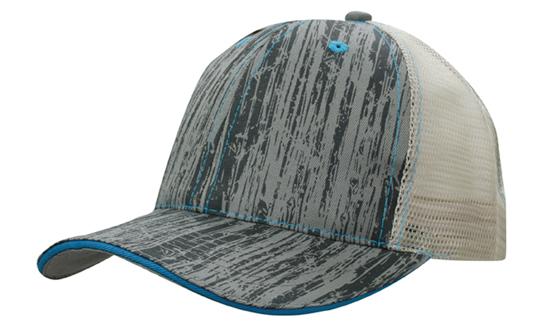 Custom Logo Headwear Canada Wood Printed With Mesh Back