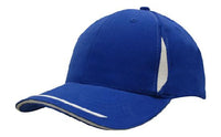 Custom Logo Headwear Canada Brushed Heavy Cotton with Crown Inserts, Peak Trim & Sandwich