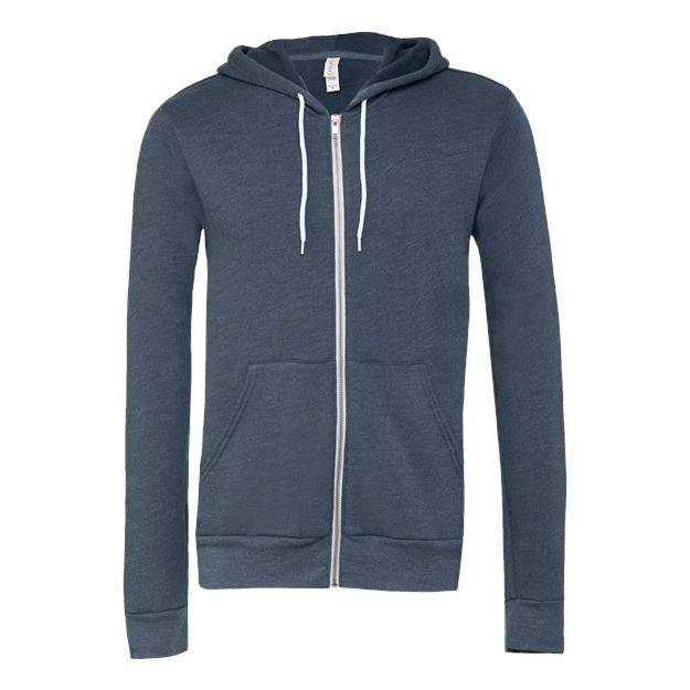 Unisex Sponge Fleece Full-Zip Hoodie Sweatshirt