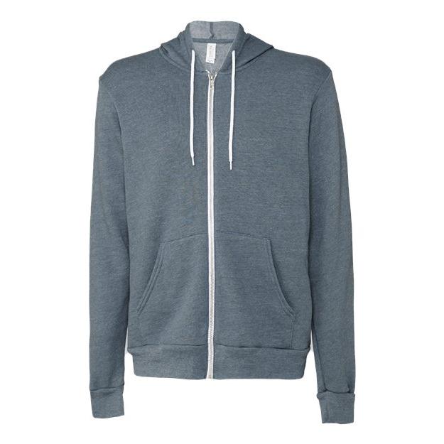 Unisex Sponge Fleece Full-Zip Hoodie Sweatshirt