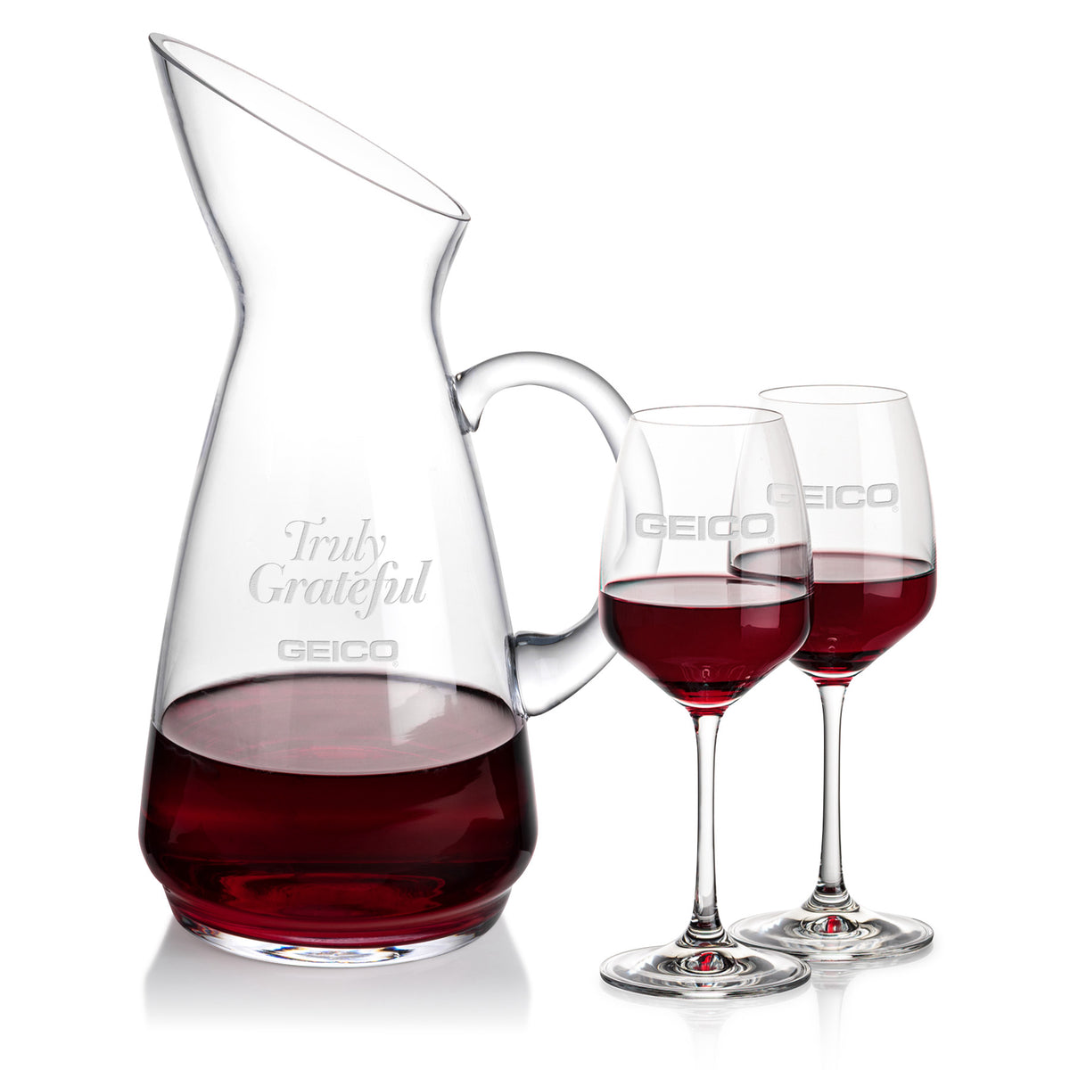 Custom Logo Taroni Carafe & Oldham Wine