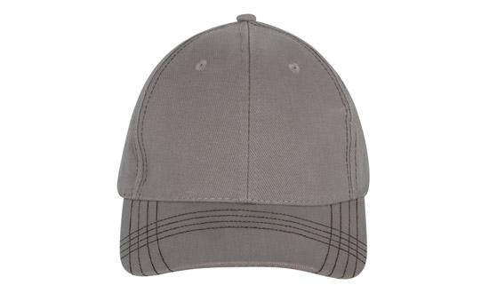 Custom Logo Headwear Canada Brushed Heavy Cotton with Contrasting Stitching & Cross Stitched Peak