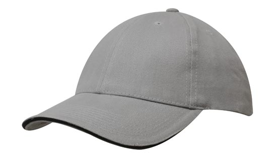 Custom Logo Headwear Canada Brushed Heavy Cotton with Sandwich Trim || 4210