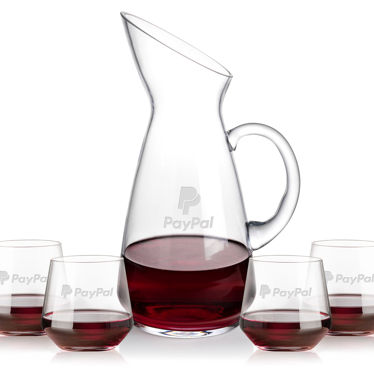 Custom Logo Taroni Carafe & Tucson Stemless Wine