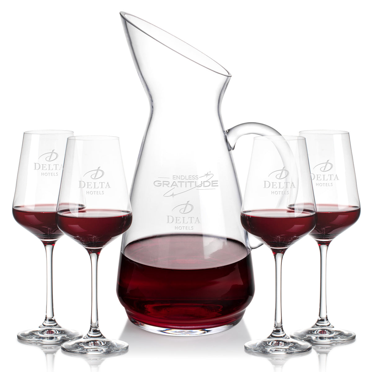 Custom Logo Taroni Carafe & Breckland Wine