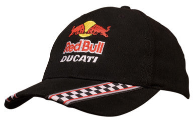 Custom Logo Headwear Canada Brushed Heavy Cotton with Racing Ribbon On Peak & Closure