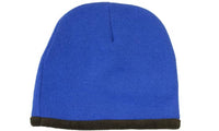 Custom Logo Headwear Canada Roll Down Acrylic & Polar Fleece Beanie - Toque