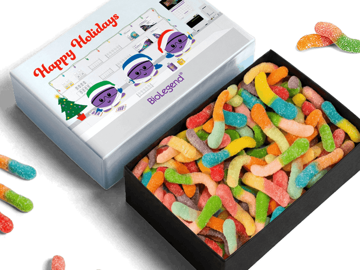 Custom Logo Custom-Lid Gummy Candy Box – 12oz, 4×6 – image 1