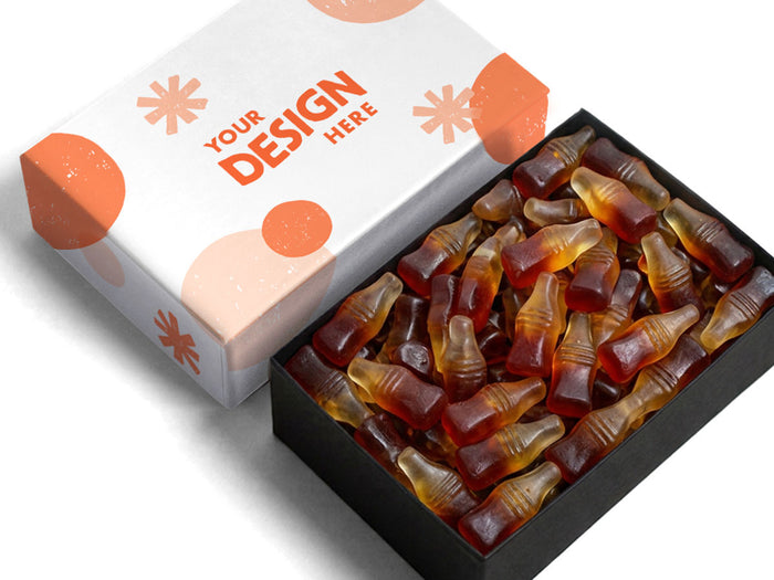 Custom Logo Custom-Lid Gummy Candy Box – 12oz, 4×6 – image 2