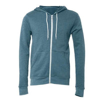 Unisex Sponge Fleece Full-Zip Hoodie Sweatshirt